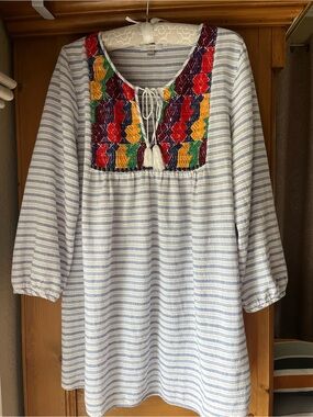 I Crew Cotton Tunic Top XL